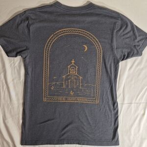 Texas Hill Country Moon Graphic Tee - Slate Blue